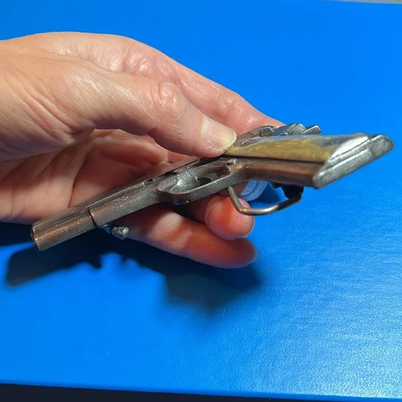 Vintage Bergamot Brassworks Gun Belt Buckle
